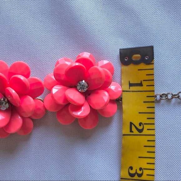 J. Crew Statement Floral Necklace in Coral - Picture 14 of 14
